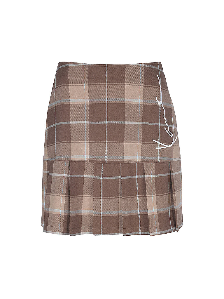 KARL KANI Rock Signature Pleat Skirt braun | S